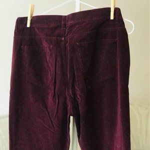 Lafayette 148 Thompson Burgundy Corduroy Pants – Size 12